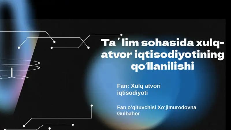 Xulq-atvor iqtisodiyoti