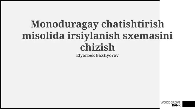 Monogibrid chatishtirish asoslari