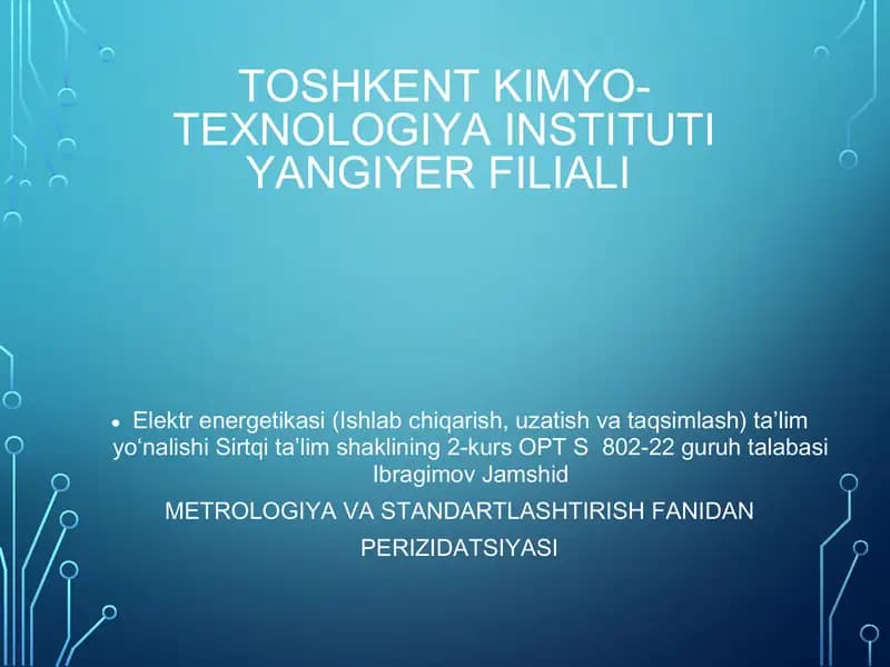 Neft va gaz kimyosida nanotexnalogiyalar