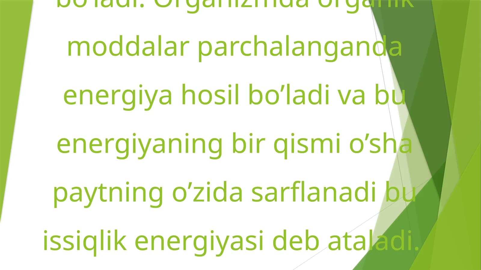 ORGANIZMDA ENERGIYA ALMASHINUVI VA ATF