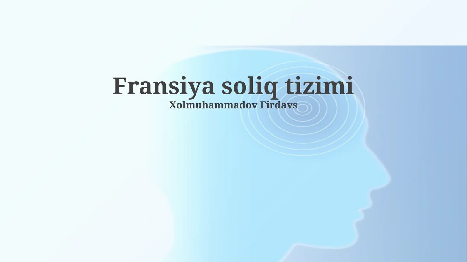 Fransiyaning soliq tizimi