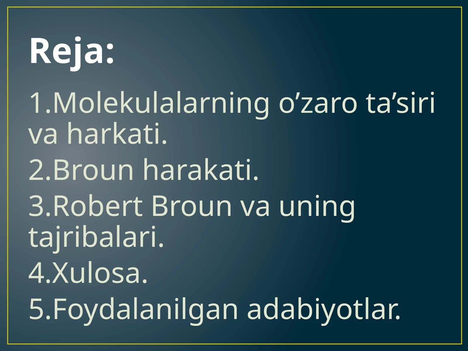 Molekulalar harkati