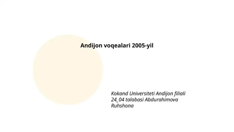 Andijon voqealari 2005-yil