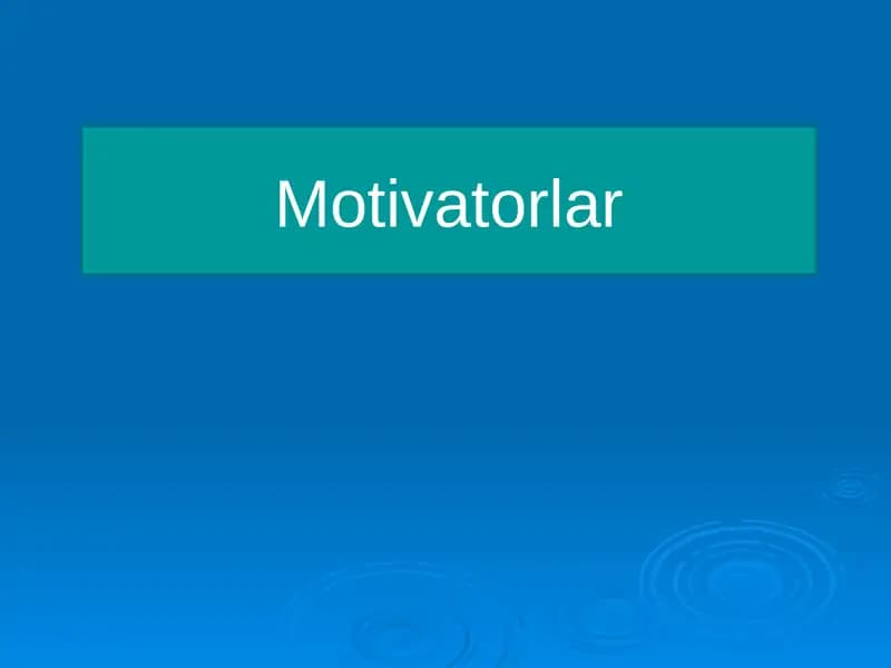 Motivatorlar
