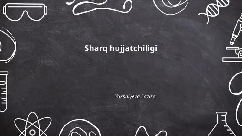 Sharq hujjatchiligi