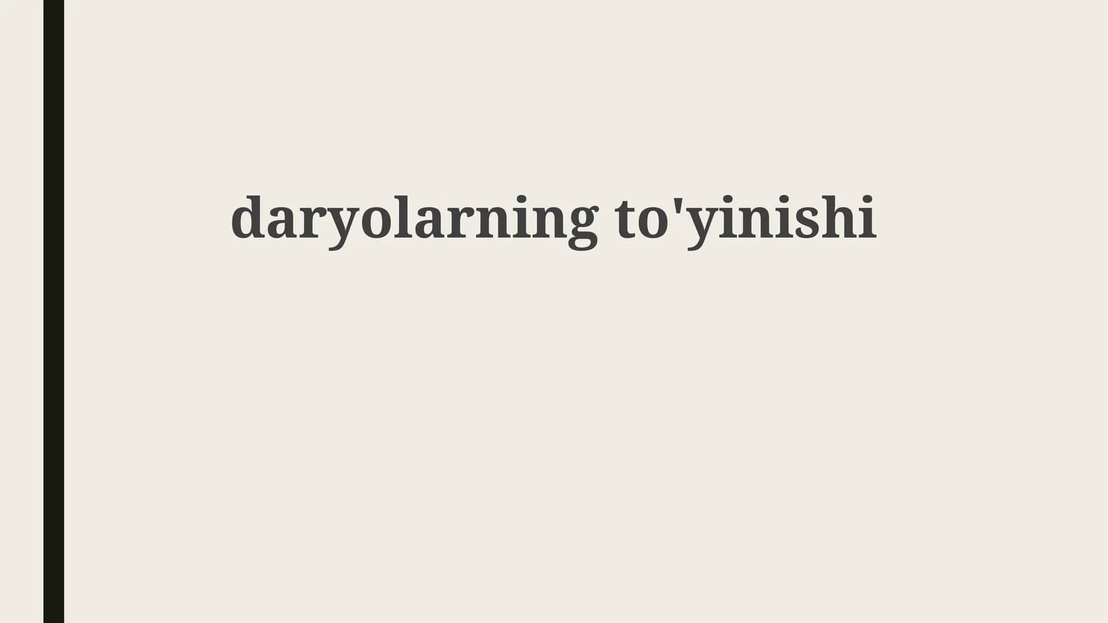 Tuproqning toʻyinganligi
