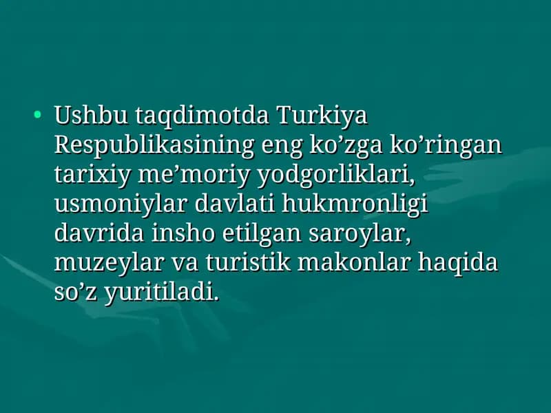 Türkiye`nin tarihi yapıları