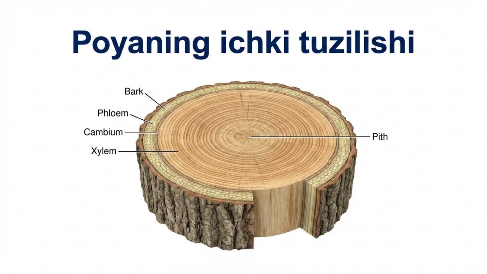Poyaning ichki tuzilishi