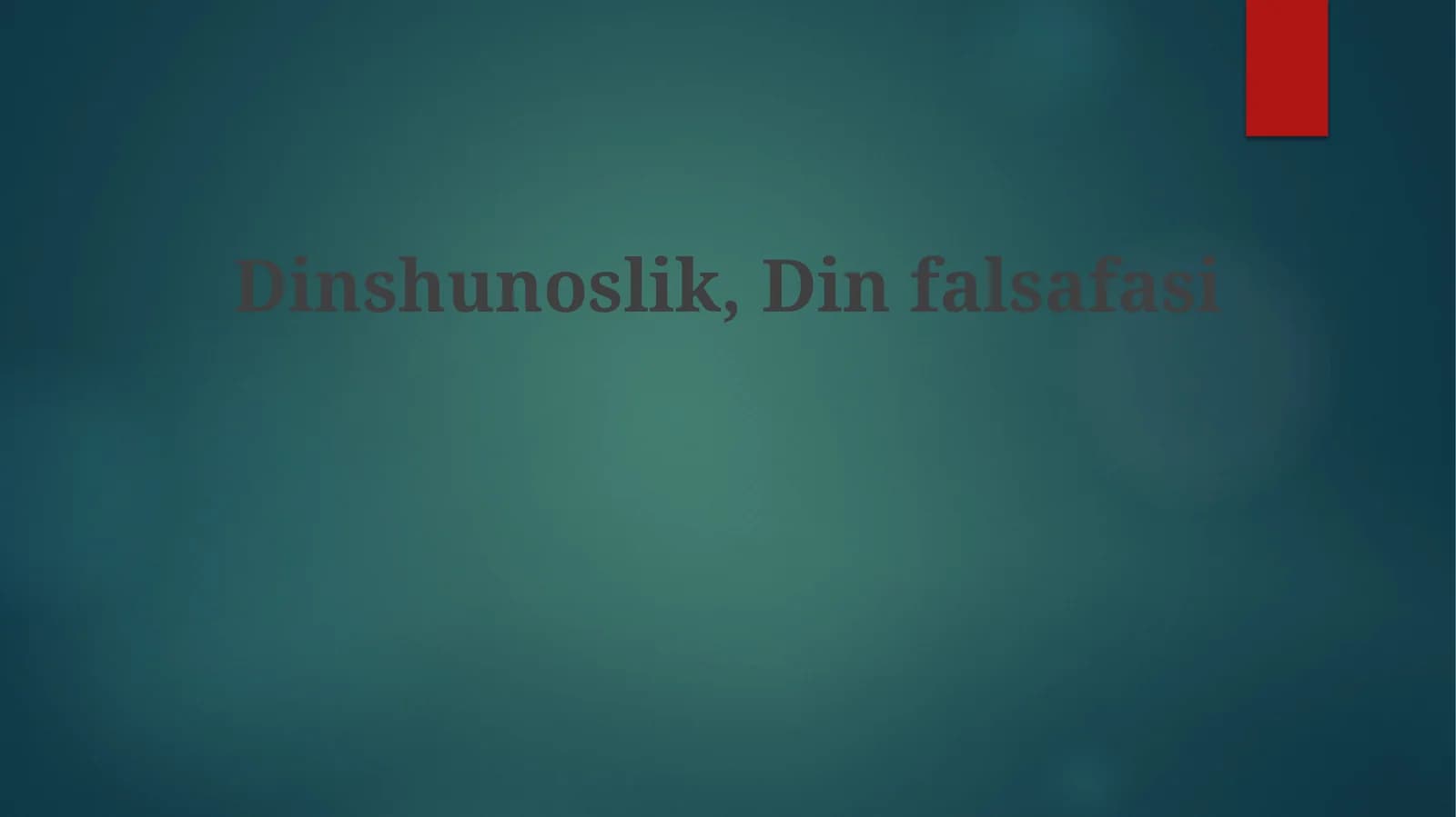 Dinshunoslik, Dinfalsafasi