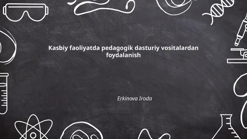 Pedagogik dasturiy vositalar