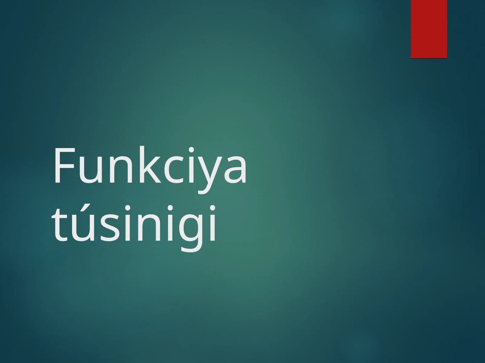 Teskari funksiya