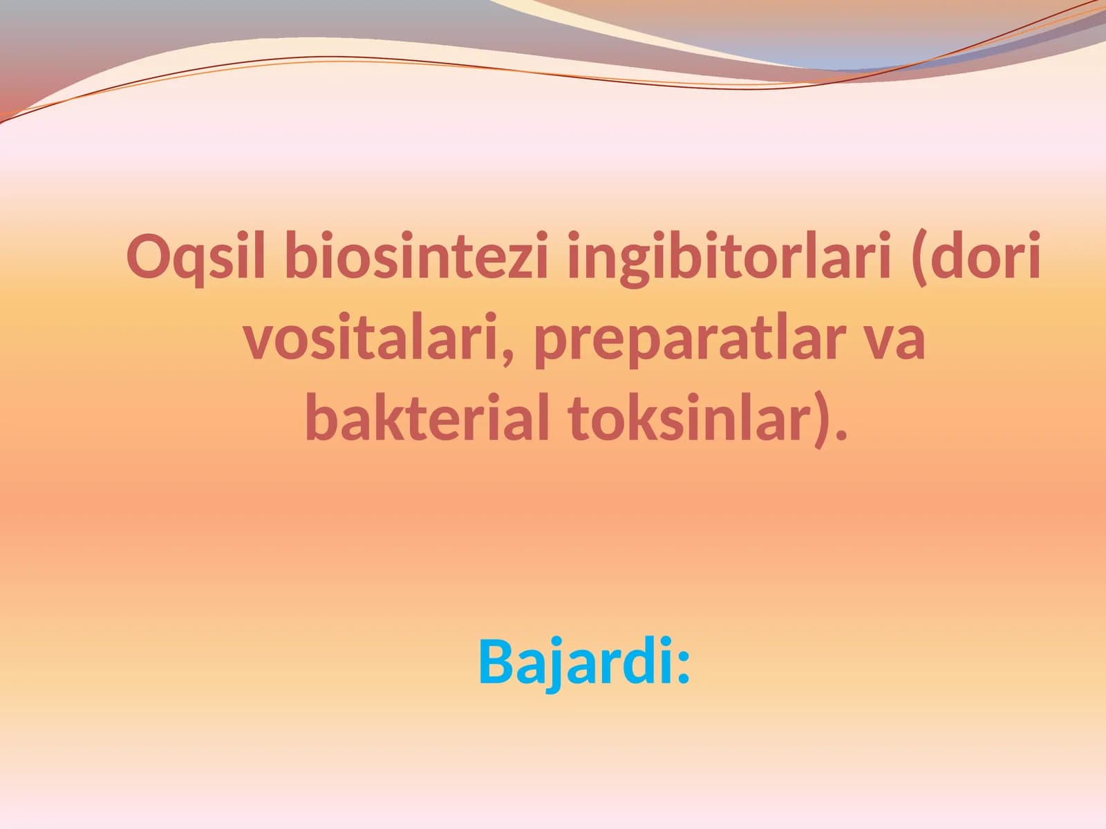 Oqsil biosintezi