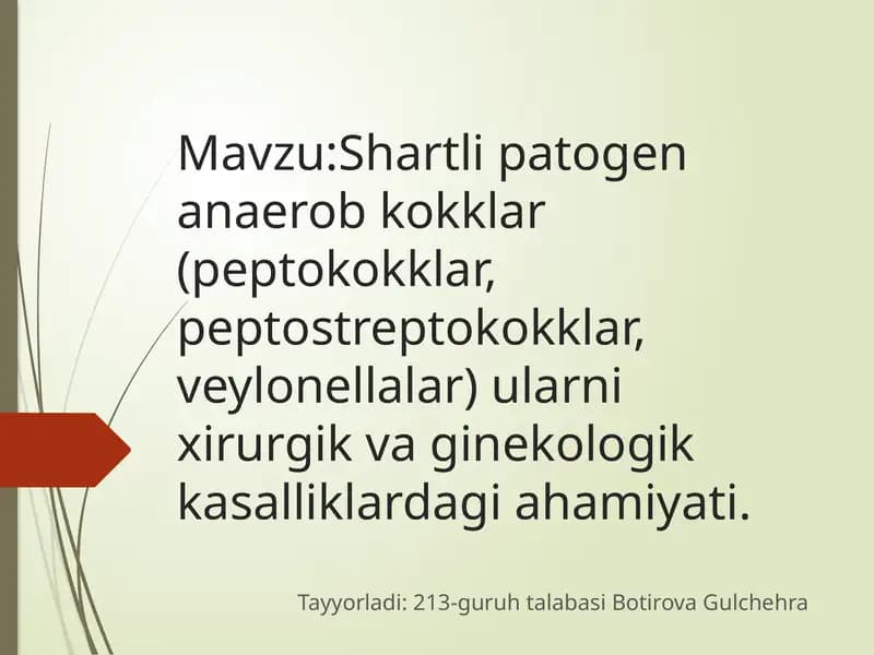 Shartlipatogen anaerob kokklar