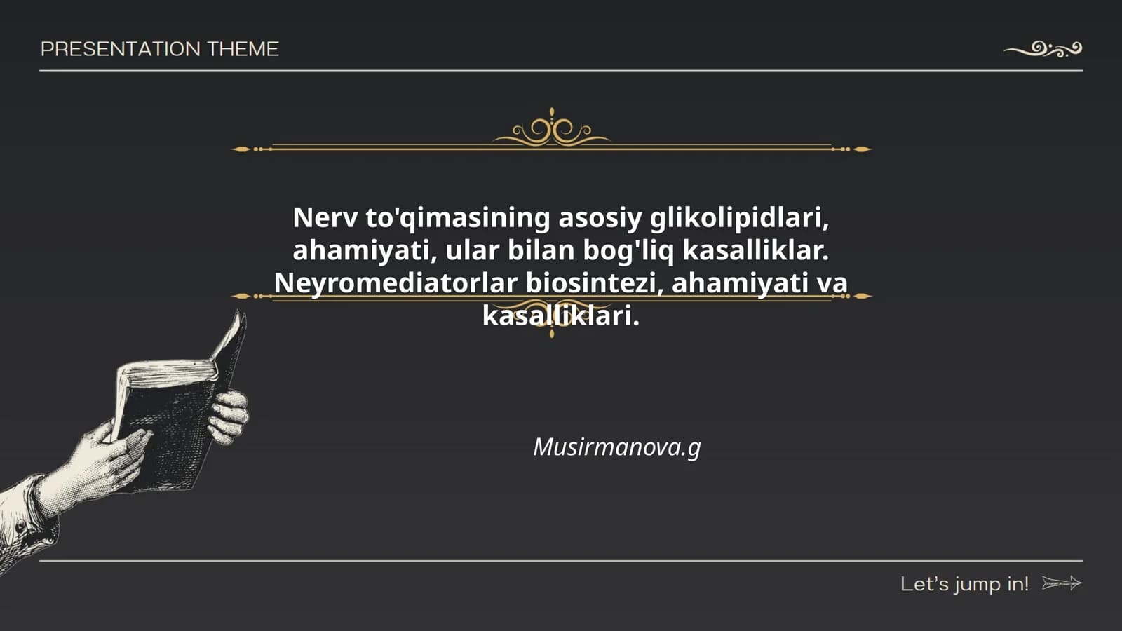 Nerv to'qimasining asosiy glikolipidlari