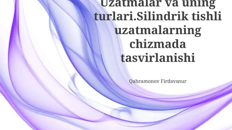 Tishli uzatmalar