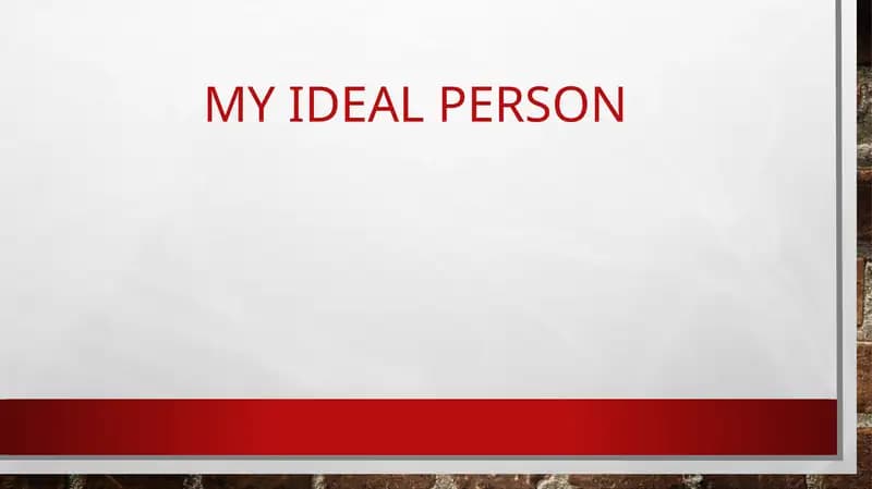 My ideal friend