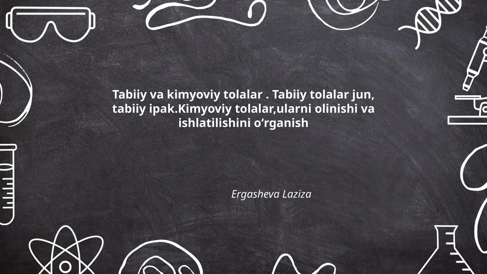 Tabiiy va kimyoviy tolalar