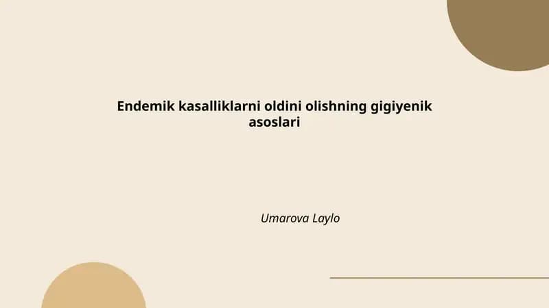 Gigiyenik asoslari