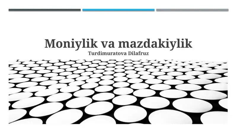 Moniylik va mazdakiylik