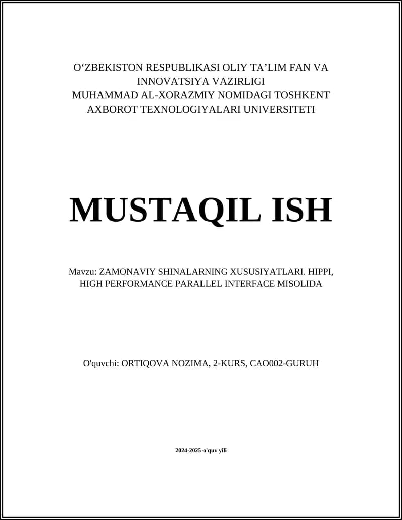 ZAMONAVIY SHINALARNING XUSUSIYATLARI