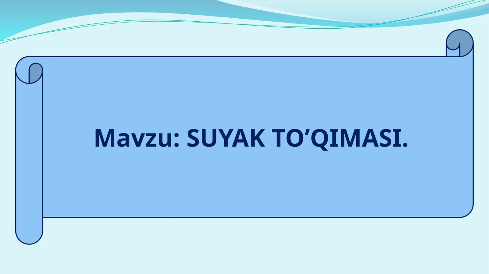 SUYAK TO’QIMASI