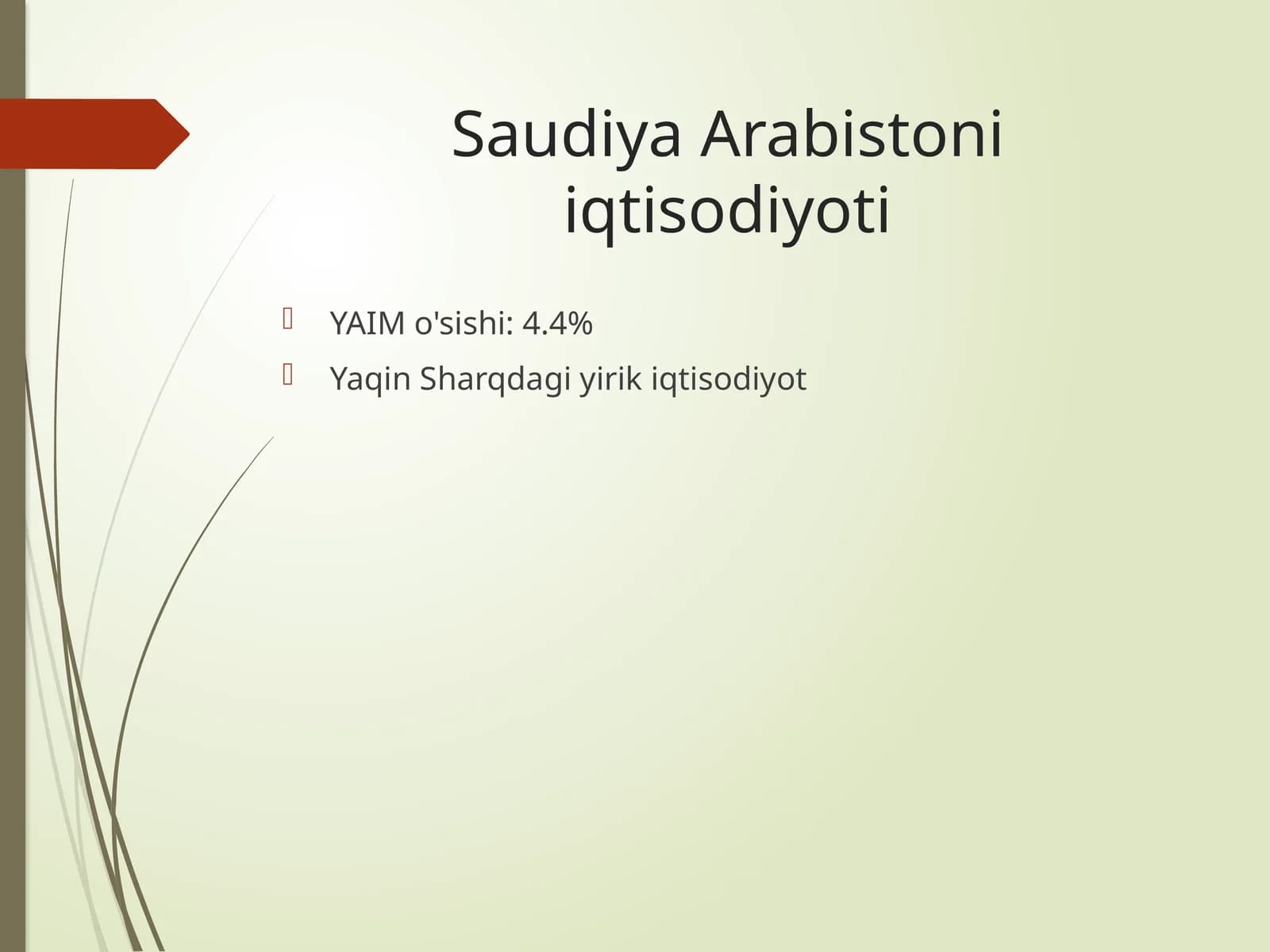 Saudiya Arabistoni iqtisodiyoti