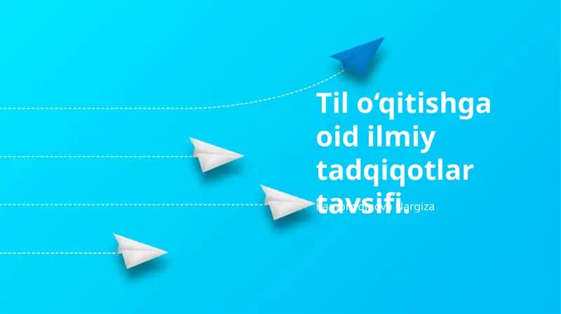 Ilmiy-pedagogik tadqiqotlar