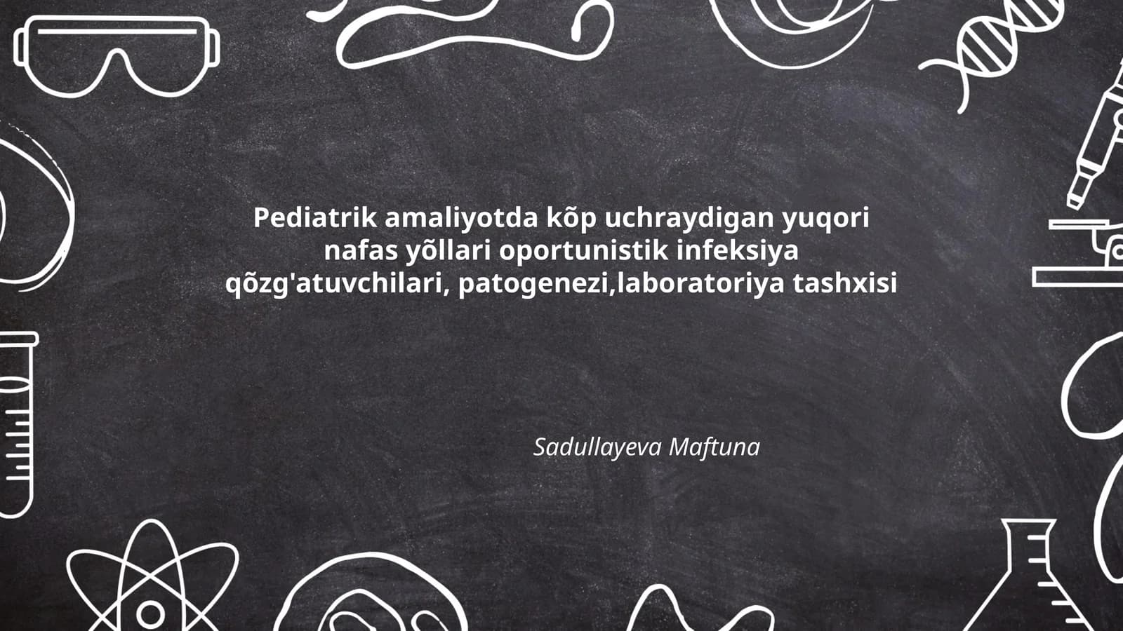 Pediatrik amaliyotda kõp uchraydigan yuqori nafas yõllari oportunistik infeksiya qõzg'atuvchilari, patogenezi,laboratoriya tashxisi