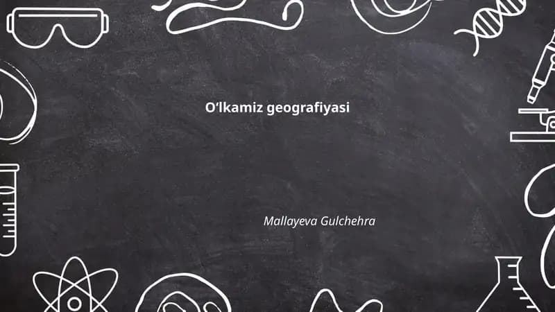 Oʻlkamiz geografiyasi