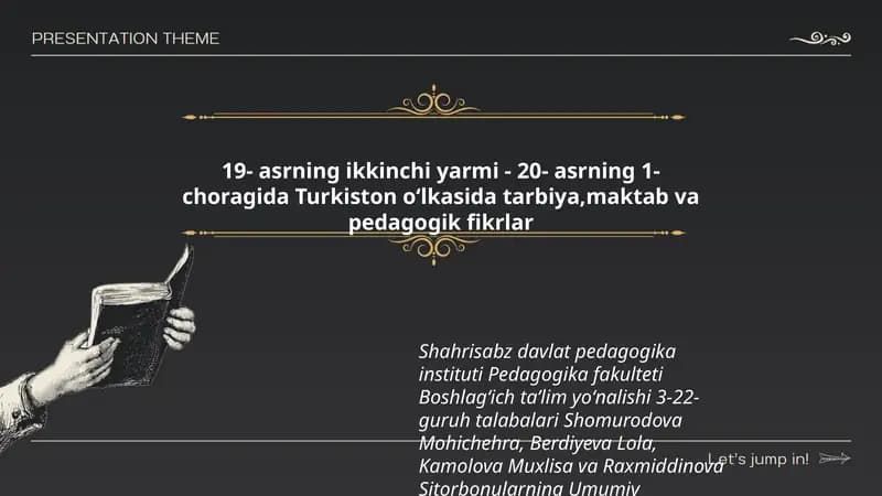 Umumiy Pedagogika fanidan tayyorlagan taqdimoti