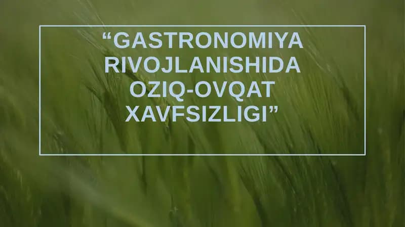 Gastronomiyarivojlanishi