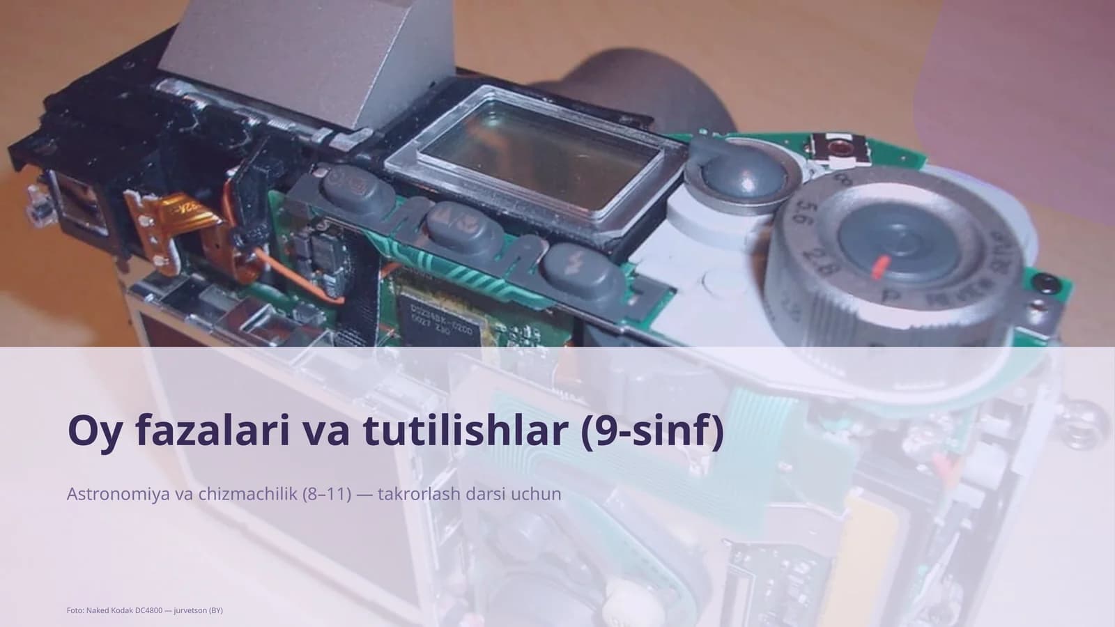 Oy fazalari va tutilishlar (9-sinf)