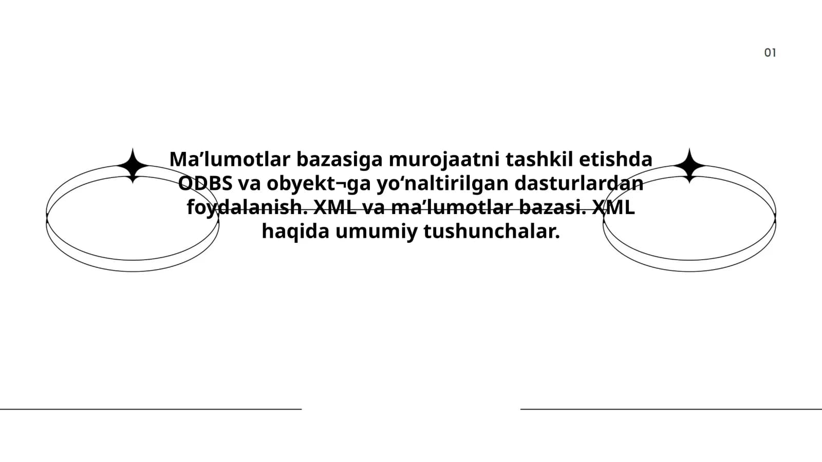 XML va ma'lumotlar bazasi