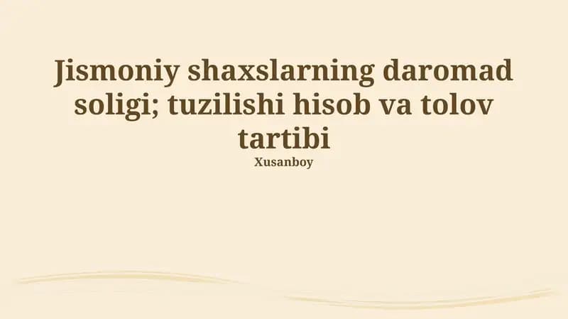 Daromad solig'i: Asosiy tushunchalar va tuzilma