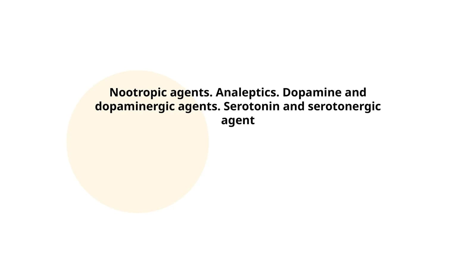 Nootropic Agents