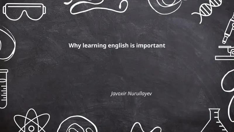 Why learning english is important