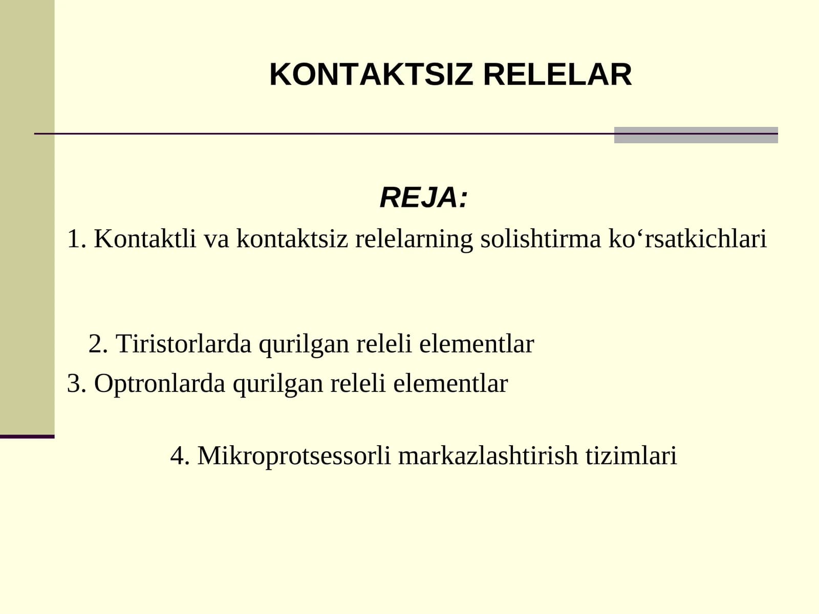 Kontaktsiz relelar