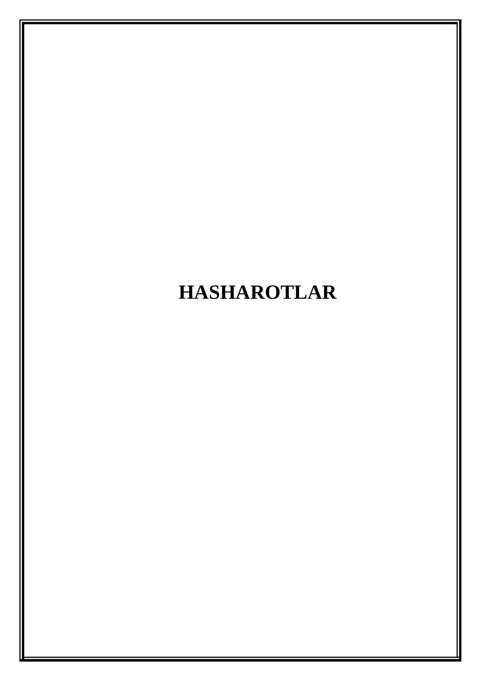 Hasharotlar (Mikrodars Ishlanma)