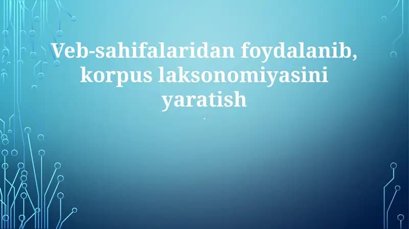 Korpus laksonomiyasi