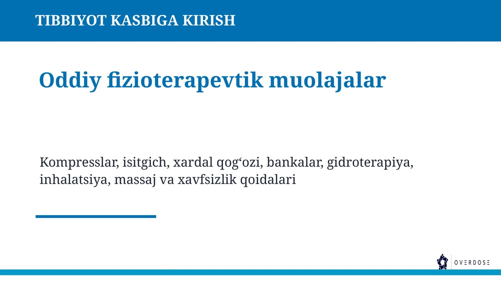 Tibbiyot kasbiga