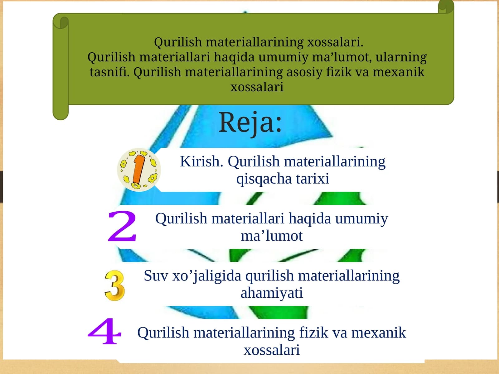 Qurilish materiallarining xossalari