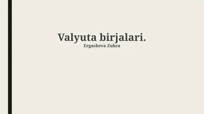 Valyuta birjalari