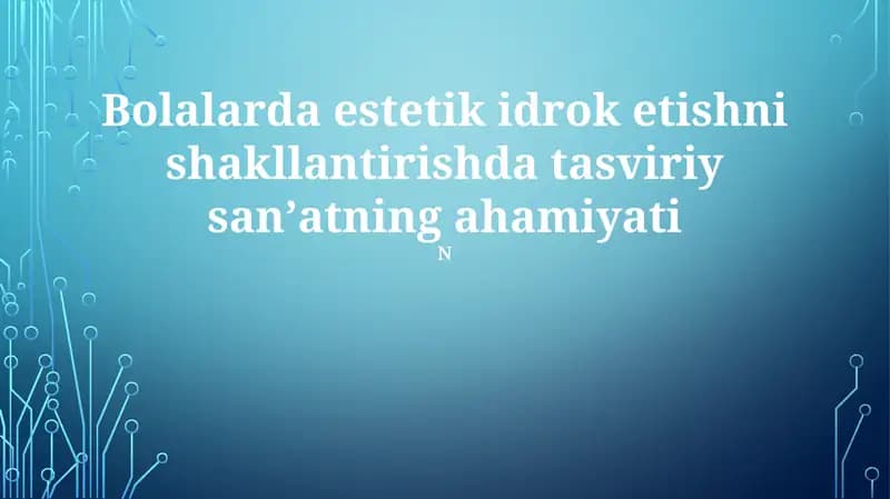 Tasviriy san'at ta'limi