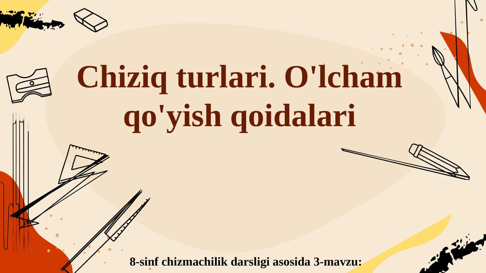 8-sinf chizmachilik darsligi
