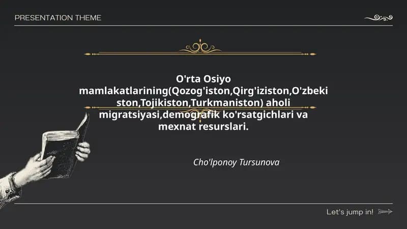 Aholi migratsiyasi va demografik ko'rsatgichlari