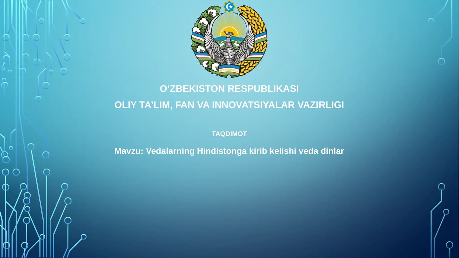 Vedalarning Hindistongakiribkelishivedadinlar