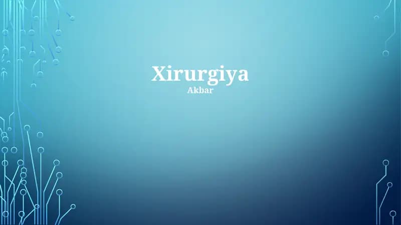 Xirurgiya
