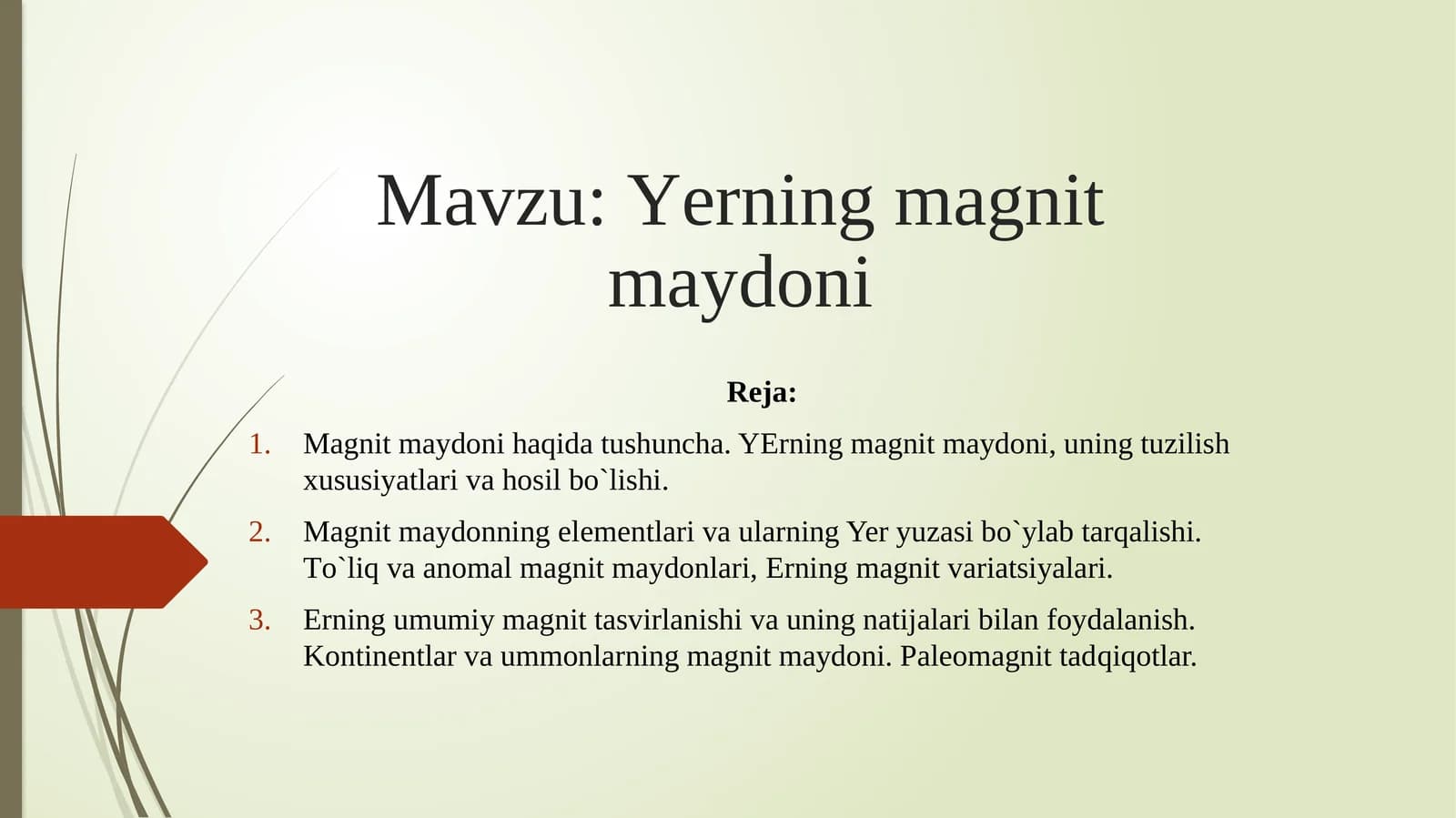 Yеrning magnitmaydoni