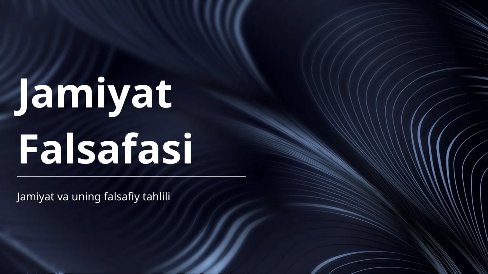 Jamiyat Falsafasi