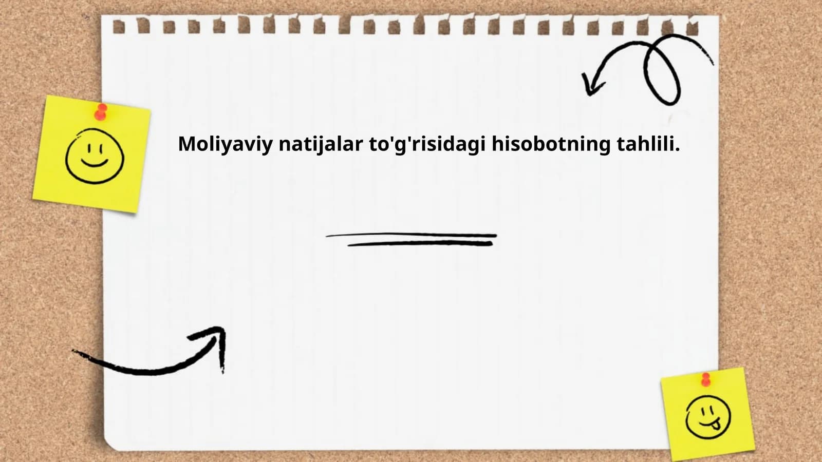Moliyaviynatijalarto'g'risidagihisobotningtahlili